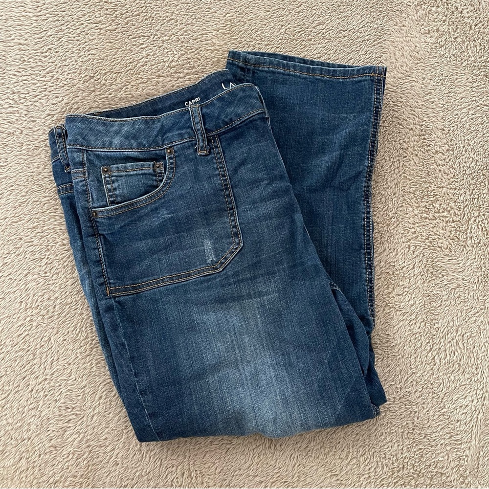 lane bryant capri jeans